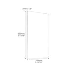 QWORK Clear Acrylic Sheets 10 Pack, Laser Cut Clean Edges, Cast Acrylic Board - Image 6