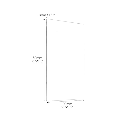 QWORK Clear Acrylic Sheets 10 Pack, Laser Cut Clean Edges, Cast Acrylic Board - Image 6