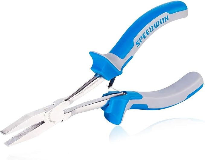 SPEEDWOX Long Reach Flat Nose Pliers 6 Inches Precision Duck Bill Fine Pliers by SPEEDWOX