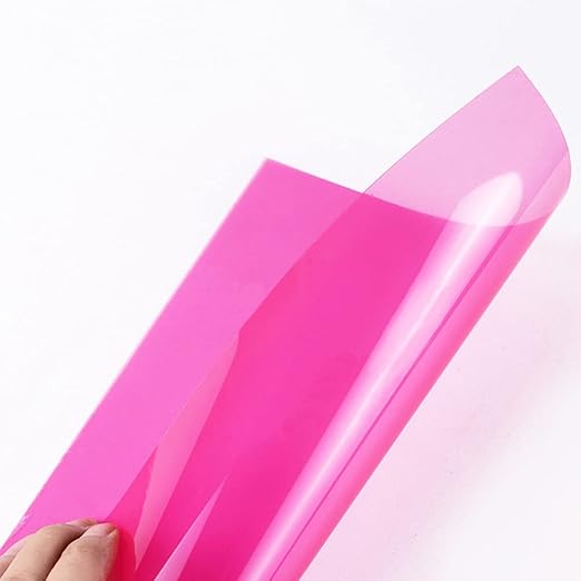 Tong Gu 5PCS Colored A4 PVC Flexible Plastic Sheets Transparent Gel Clear DIY - Image 2