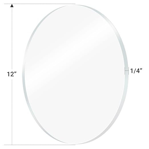 1 Pieces 1/4" Round Plexiglass Sheet, 12 Inch Diameter Clear Acrylic Circle - Image 4