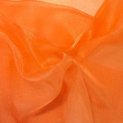 Valentina Textile Inc, Sparkle Crystal Sheer Organza Fabric Shiny by VALENTINATEXTILEINC