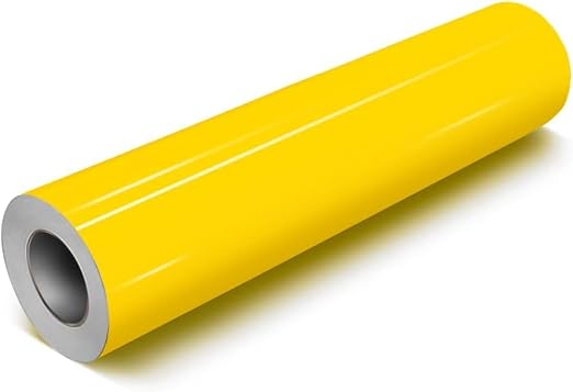 VViViD DECO65 Yellow Gloss Permanent Adhesive Craft Vinyl by VVIVIDVINYL