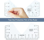 9Pcs Tshirt-Ruler Guide to Center Vinyl, Transparent V-Neck/Round PVC Ruler - Image 6