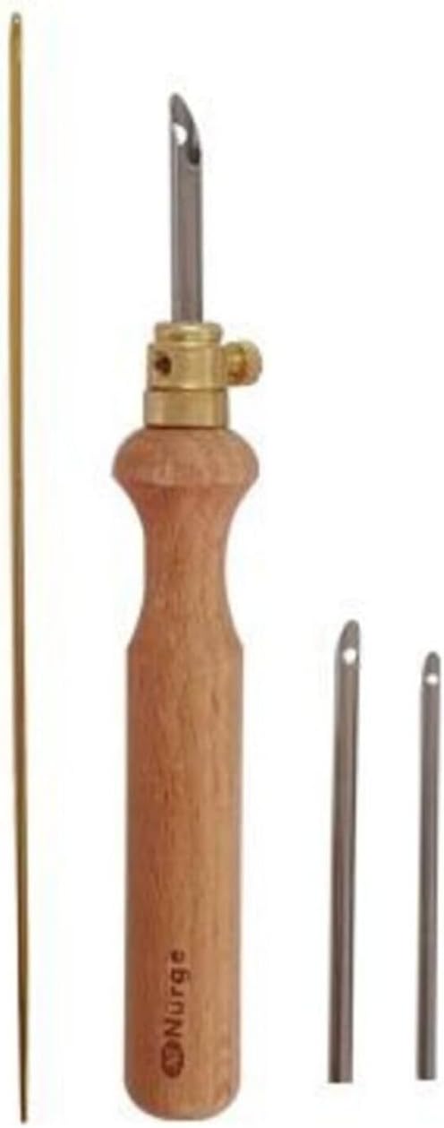 Nurge Premium Quality Punch Needle Kit, 3mm-4mm-5mm Metal Tubes and Wooden - Image 4