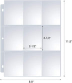 60 Pack 9 Pocket Page Protectors, Sooez Trading Card Sleeves - Image 5