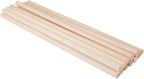 12 Pack Round Wood Dowel Rods 3/8x3/8x12 Inch Balsa Wood Sticks φ3/8 Inch by iUoczi
