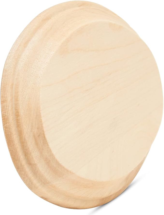 Oval Wood Coasters 5 inch, Unfinished Wood Crafts, Natural Wood Slices - Image 3