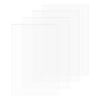 8-Pack Plastic Sheet, 8.3 x 11.7 Inch 0.02 Inch Thick Transparent Clear by DJBVHSF