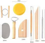 S & E TEACHER'S EDITION 8 Pcs Pottery & Clay Sculpting Tools, Double-Sided - Image 3