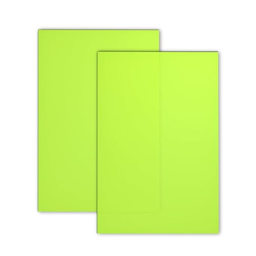 TOEPODO Glow in The Dark Acrylic Sheets, 1/8 Thickness 19 * 12inch, Fluorescent by WelcomeTOEPODO