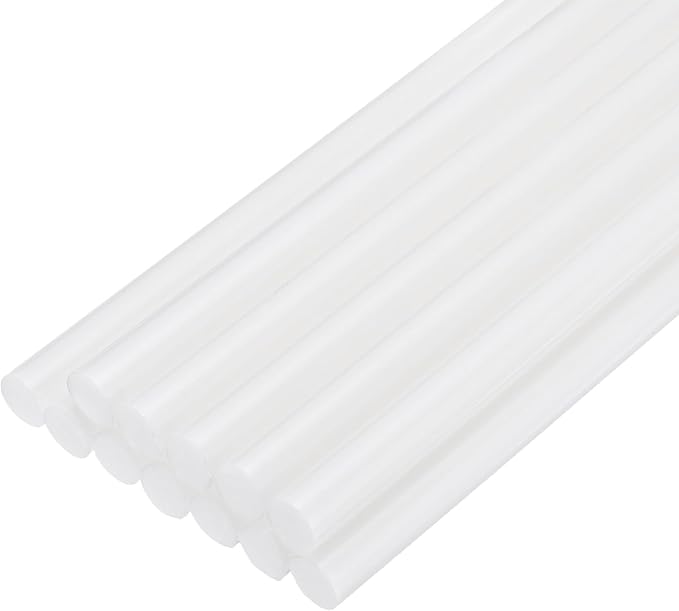 uxcell Mini Hot Glue Sticks for Glue Gun 7mm x 200mm White 12pcs by uxcell