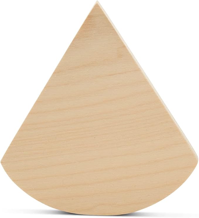 Blank Pie Slice Tiered Tray Decor 4-1/4-inch x 4-inch, by Woodpeckers by Woodpeckers
