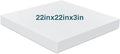 Frienda 1 Pack 3" x 22" x 22" Upholstery High Density Craft Foam Sheets by Frienda