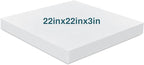 Frienda 1 Pack 3" x 22" x 22" Upholstery High Density Craft Foam Sheets by Frienda