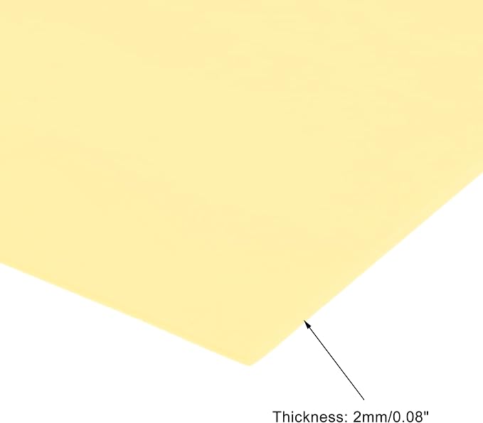 uxcell Light Yellow EVA Foam Sheets, 11.8x7.9 in 1.8mm Thick Handicraft Foam - Image 3