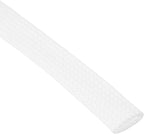 uxcell PET Expandable Sleeving 10ft 1/2" White Cable Management Sleeve Cord - Image 2