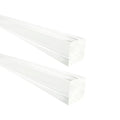 2Pcs Heavy-Duty Clear Acrylic Square Rods, 20mm x 300mm Thick Transparent by HXymxkeqi