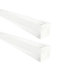 2Pcs Heavy-Duty Clear Acrylic Square Rods, 20mm x 300mm Thick Transparent by HXymxkeqi