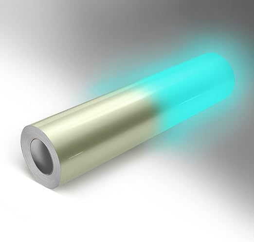 VViViD DECO65 Glow in The Dark Blue Permanent Adhesive Craft 12 Inches x 55 by VVIVIDVINYL