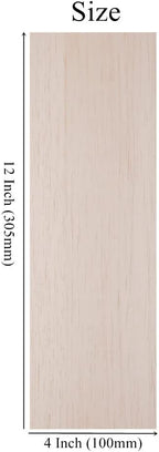 12 Pack Balsa Wood Sheets 1/8 x 4 x 12 Inch Natural Wood Color Unfinished Wooden - Image 5