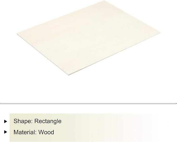 MECCANIXITY Basswood Sheet 11.8 x 8.7 x 0.2 Inch Unfinished Wood Boards Plywood - Image 3