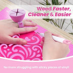 tweexy Craft Vinyl Weeding Scrap Collector Ring | Weeding Tools - Image 3