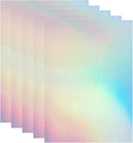 Bleidruck 25 Sheets 8.25x11.7 Inches Clear Holographic Premium Cold Laminated by VINYLSTICKERPAPER