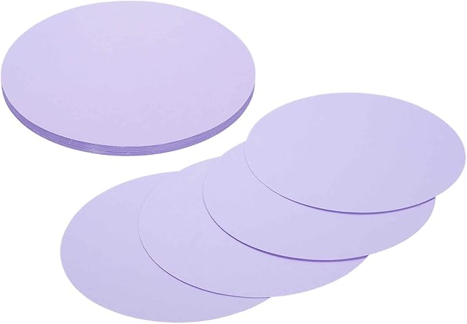 MECCANIXITY 24 Pcs Circle Card Stock, 5.9 Inch Round Cutouts Paper Thick by MECCANIXITY
