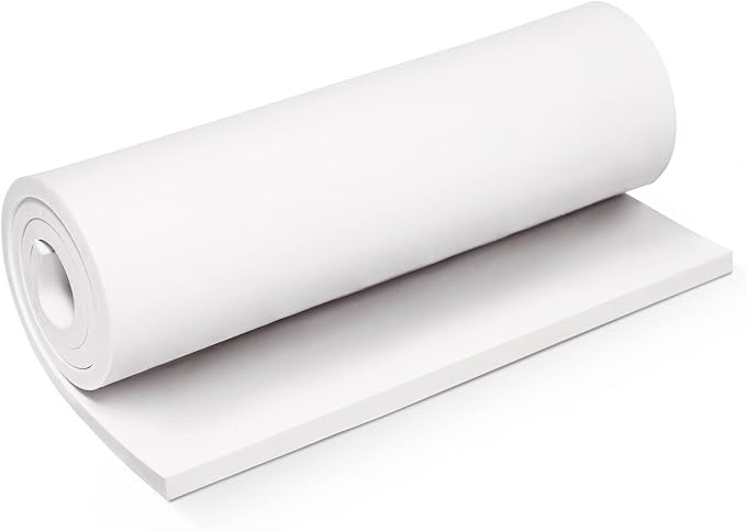 White Foam Sheets Roll, Premium Cosplay EVA Foam Sheet，10mm Thick, High Density by MEARCOOH
