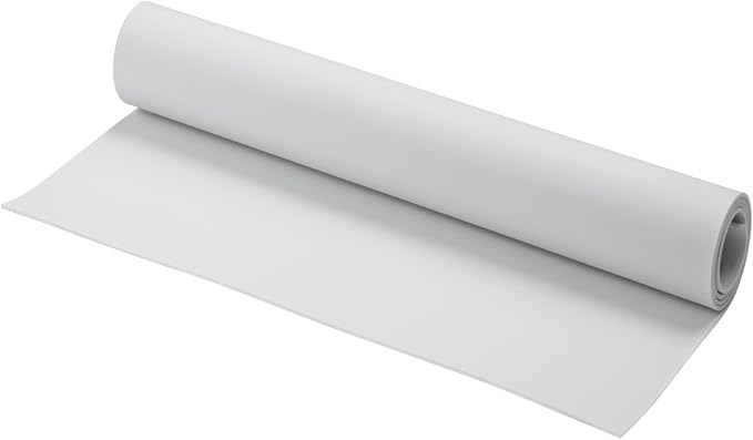 AMZQNART EVA Foam 1mm, Cosplay Foam 16x59 inch White, High Density 90 kg/m³ by AMZQNART
