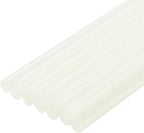 uxcell Mini Hot Glue Sticks for Glue Gun 11mm x 100mm Glitter White 12pcs by uxcell