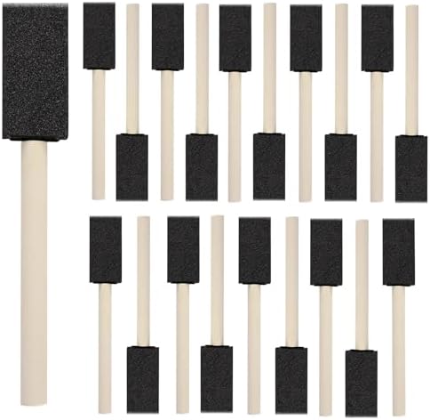20 Pcs Foam Paint Brushes, Foam Brushes by Unknown