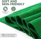 Pure Green Felt Fabric 36'' X 36'', 1.4mm Large Felt Sheets Soft Durable Crafts - Image 3