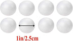 hesmartly 50-Pack 1Inch White Craft Balls - Image 5