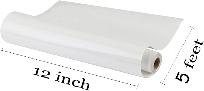 guangyintong Heat Transfer Vinyl White HTV Rolls, Glossy Surface HTV Vinyl - Image 3