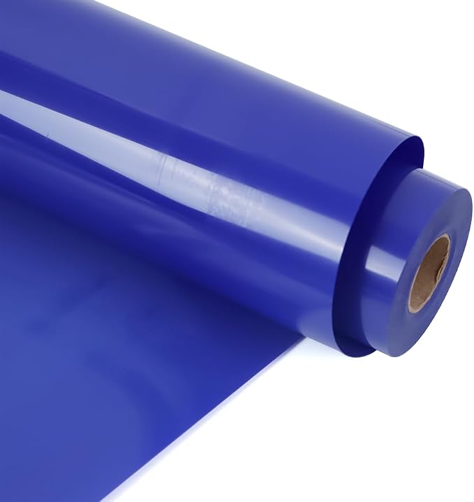 RENLITONG Sapphire Blue Iron on Vinyl 12Inch by 13ft Roll Heat Transfer Vinyl by RENLITONG