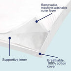 ACCURATEX Pillows Standard Size Set of 2, Hybrid Shredded Memory Foam Pillow - Image 5