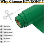 HTVRONT Heat Transfer Vinyl Green HTV Rolls, HTV Vinyl - Image 3