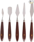 PUFUAII 5 PCS Painting Knives Stainless Steel Spatula Palette Knife Oil by Unknown