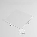 10 Pack 10"x10"x0.04" Thick Acrylic Sheets Transparent Plexiglass Panels - Image 2