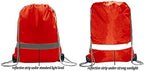 BeeGreen 30 Pieces Red Drawstring Bags Bulk String Backpacks, Cinch Sacks - Image 5