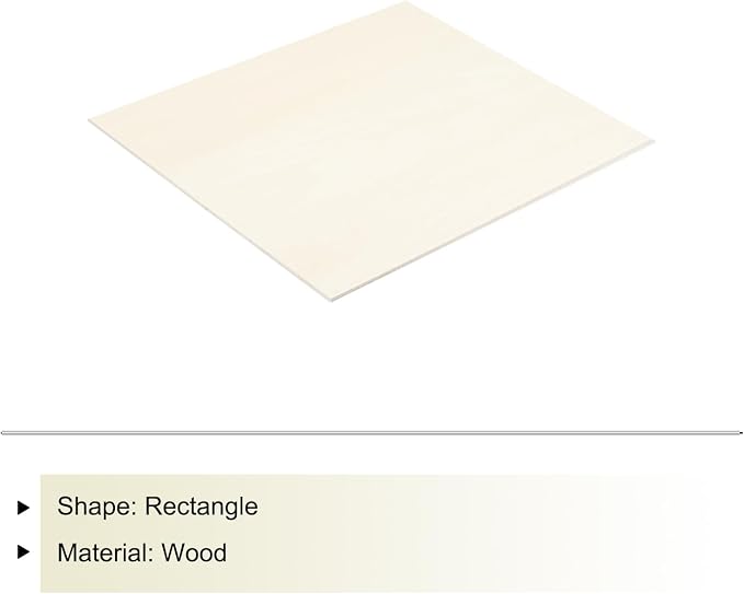 MECCANIXITY Basswood Sheet 8.3 x 5.8 x 0.2 Inch Unfinished Wood Boards Plywood - Image 3
