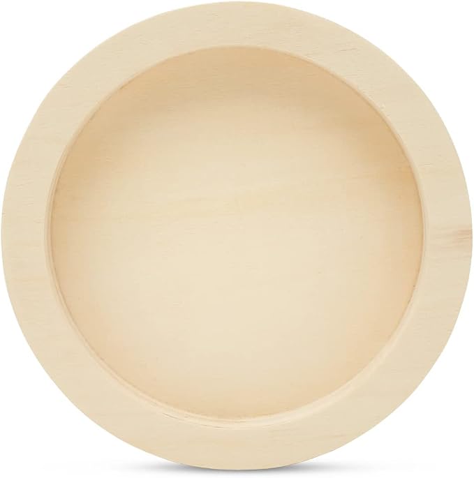 Circle Wood Panel 8-3/16 inch Diameter, Unfinished Wooden Trays by Woodpeckers