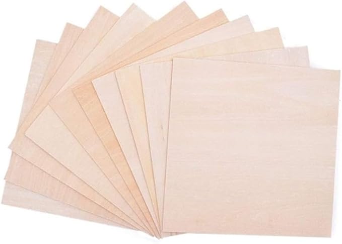 10pcs Balsa Wood Sheets Ply, 100/200/300mm Long Solid Wood Boards, 1-8mm Thin - Image 5