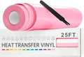 VinylRus Heat Transfer Vinyl-12” x 25FT Iron on Vinyl Roll by VinylRus