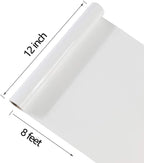 TUMIYA White Heat Transfer Vinyl HTV Rolls, Glossy Adhesive HTV Vinyl - Image 2