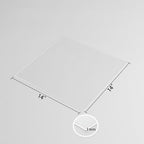 5 Pack 14"x14"x0.04" Thick Acrylic Sheets Transparent Plexiglass Panels - Image 2
