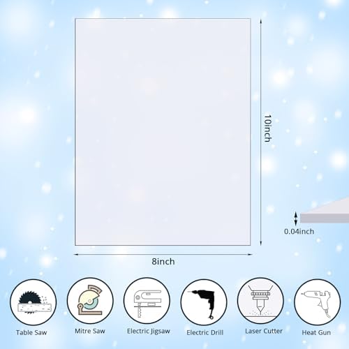 Zonon 5 Pcs Polycarbonate Clear Plastic Sheets - Image 2