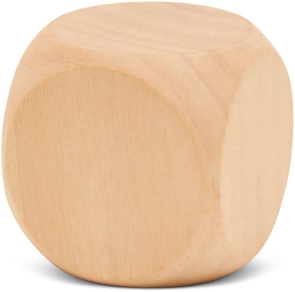 Blank Wooden Dice for Crafting and Games, 1.5 Inch Wood Blocks for Crafts - Image 2
